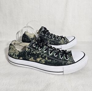 Custom Upcycled Tie Dyed Converse Low Rise Sneakers